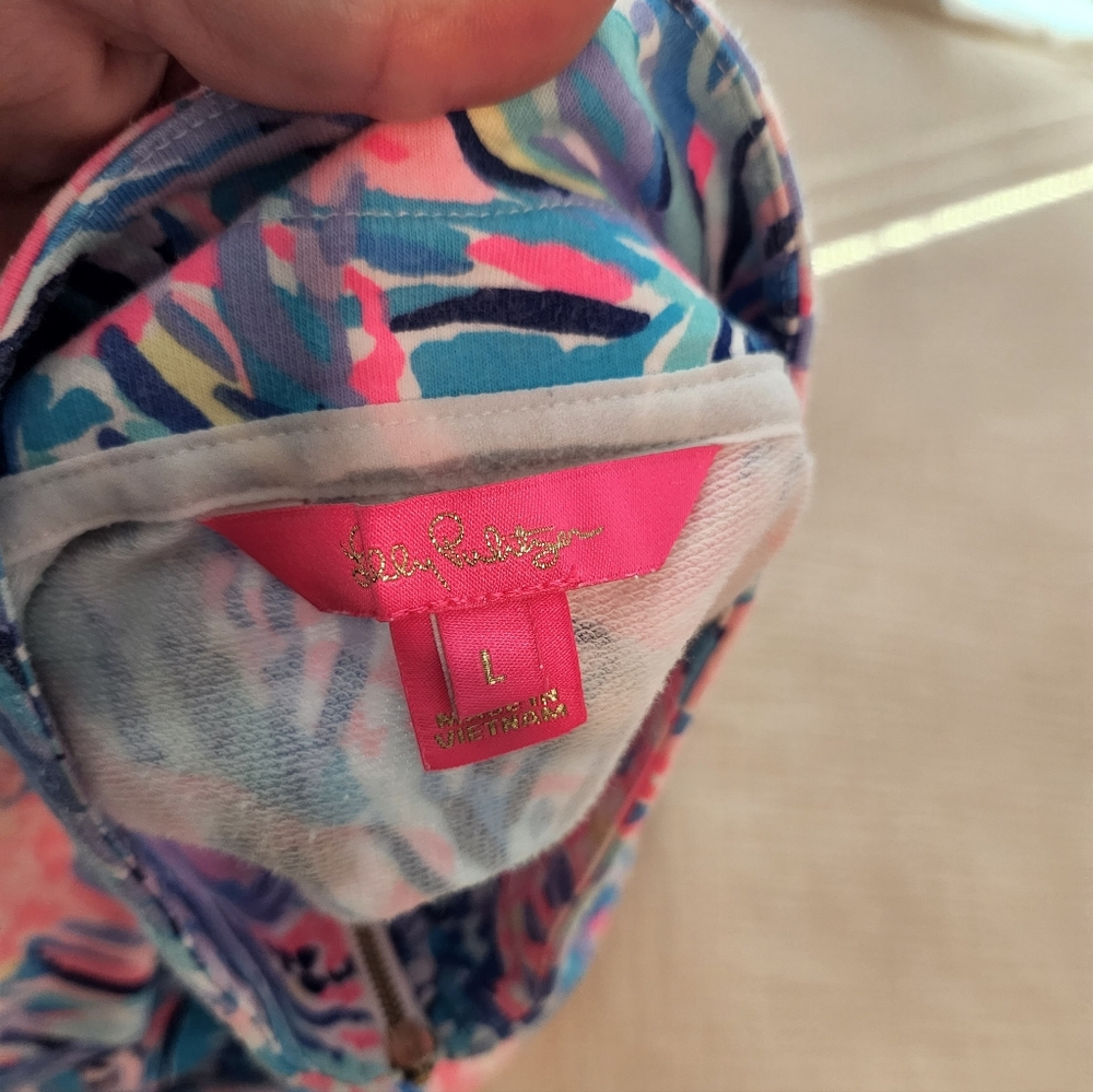 Lilly Pulitzer Pink and Blue Floral Jacket - Picture 6 of 11